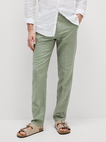 Marks & Spencer Regular Pantalon in Groen: voorkant