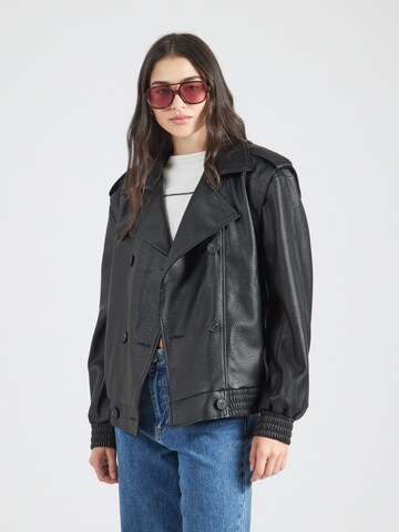 TOPSHOP Between-season jacket in Black: front