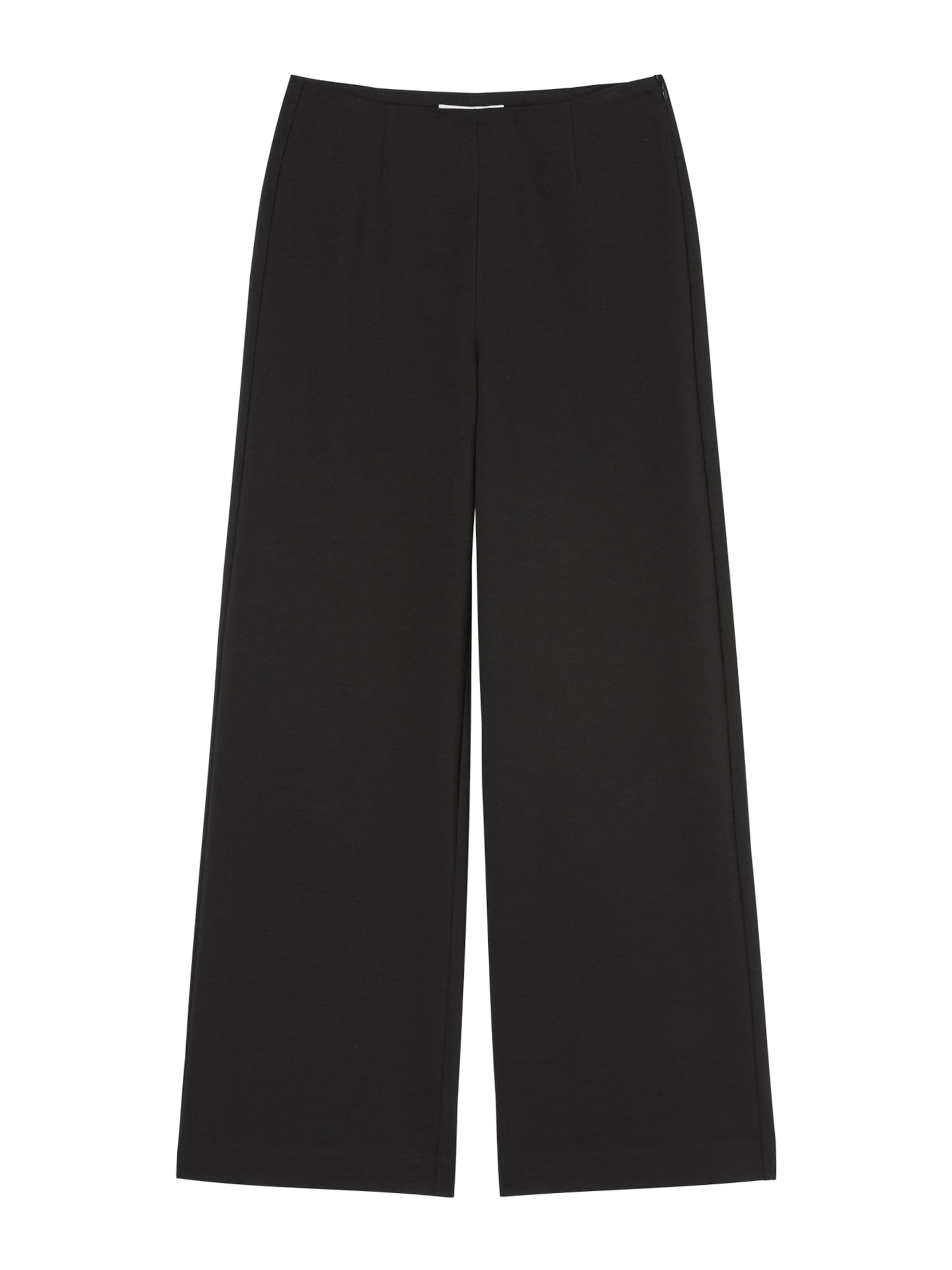 Marc O'Polo Wide Leg Hose in Schwarz: Vorderseite