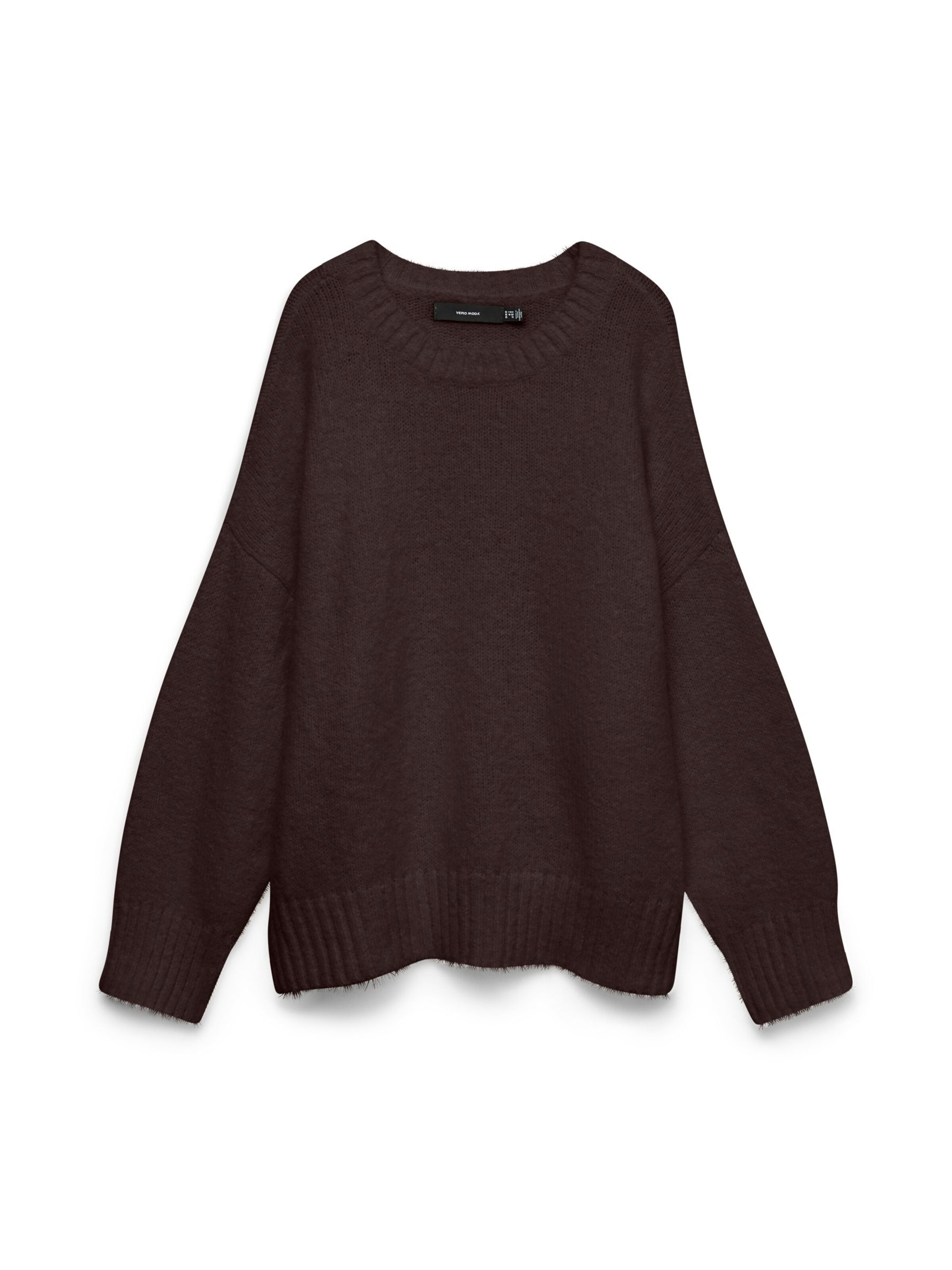 Vero Moda Curve Oversized trui 'VMChope' in Bruin: voorkant