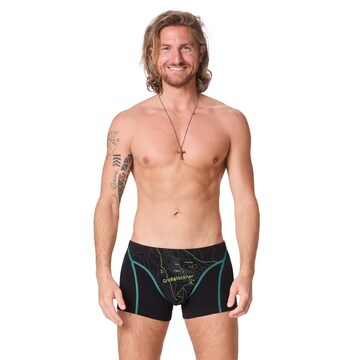 Ein schöner Fleck Erde Boxershorts in Schwarz: Vorderseite