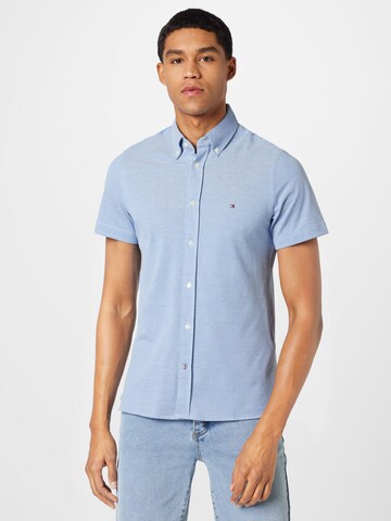 TOMMY HILFIGER Slim fit Overhemd in Blauw: voorkant