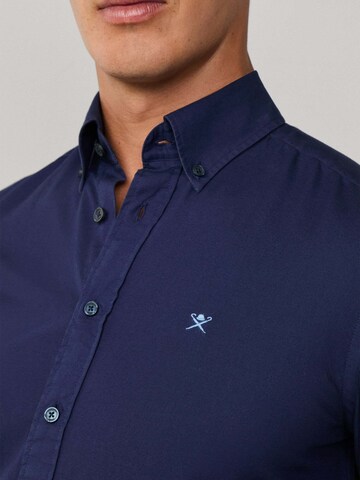Hackett London Regular Fit Hemd 'Ess' in Blau
