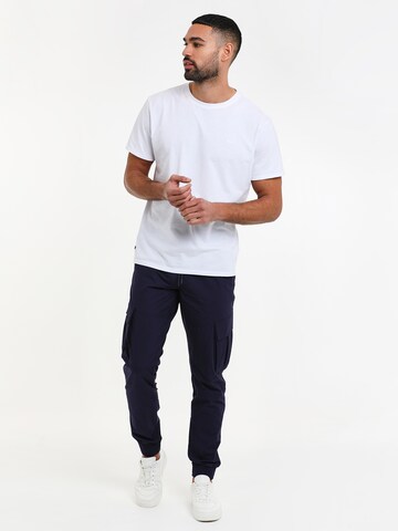 Threadbare Tapered Hose 'Prince' in Blau