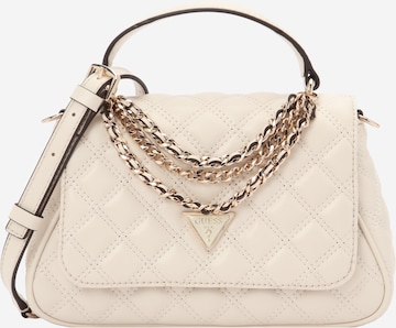Borsa a mano 'GIULLY II' di GUESS in beige: frontale