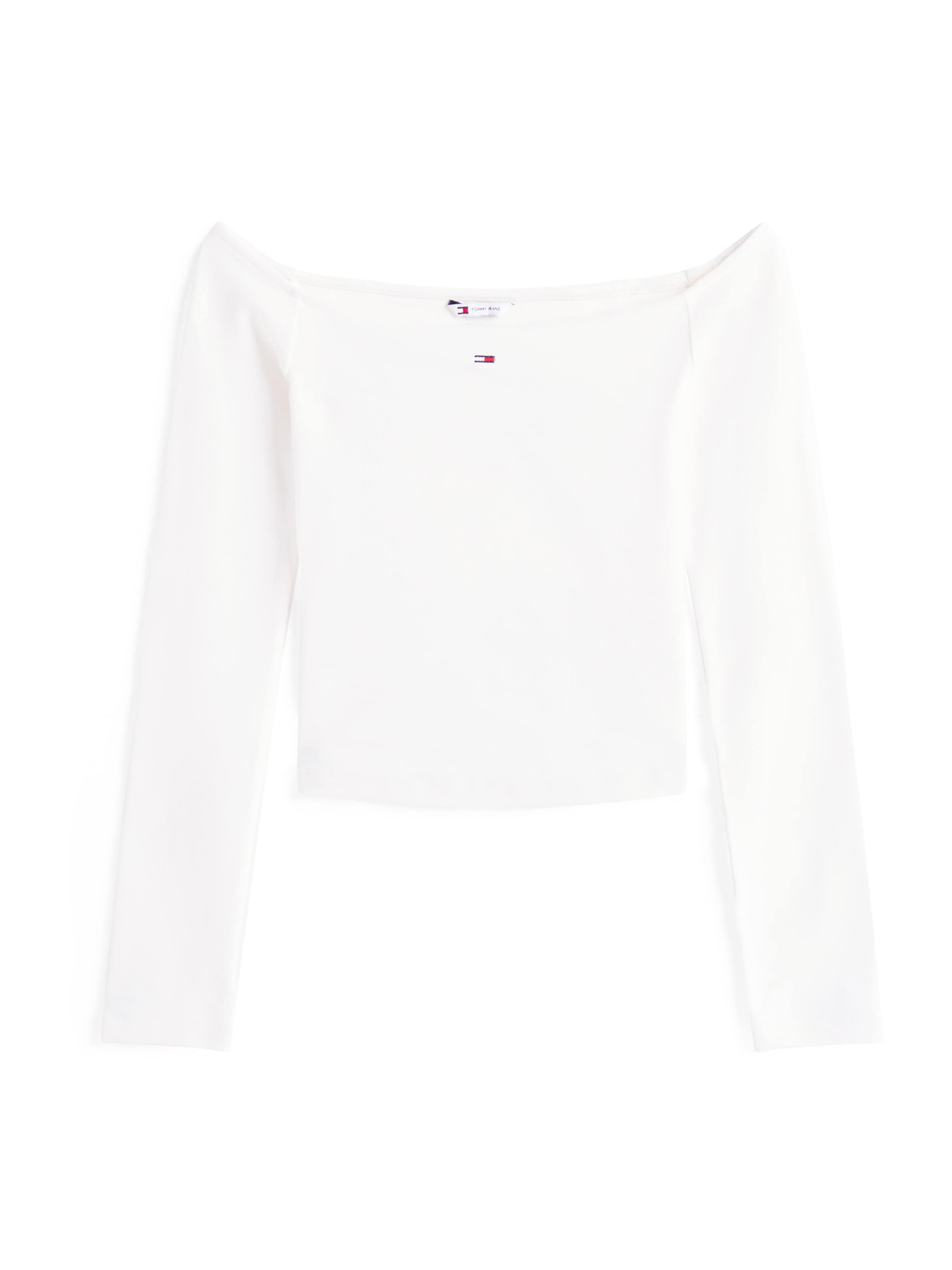 Tommy Jeans Särk 'ESSENTIAL', värv valge: eest vaates