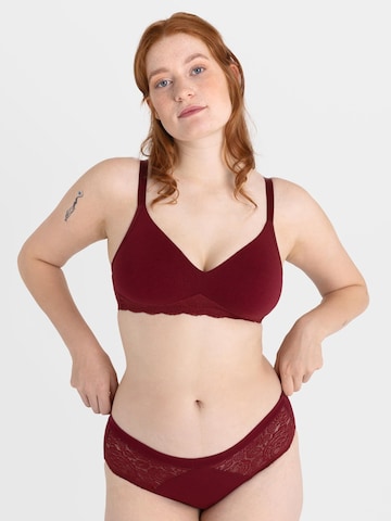Erlich Textil - Clássico Soutien 'Elisabeth' em vermelho: frente