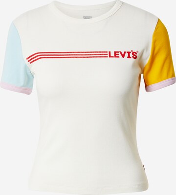 LEVI'S ® Shirt 'Graphic Ringer Rickie' in Weiß: predná strana