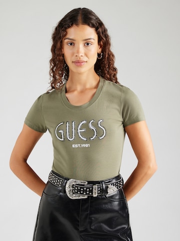 GUESS Póló - zöld: elől