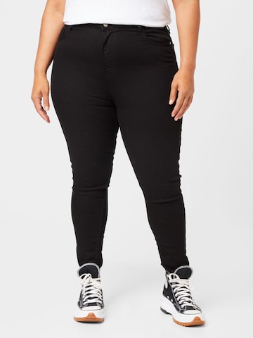 Skinny Jean Trendyol Curve en noir : devant