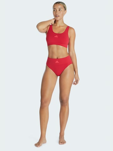 ADIDAS SPORTSWEAR Bralette Bra ' SCOOP LOUNGE BRA ' in Red