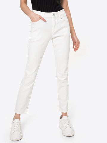 COMMA Slim fit Jeans in White: front