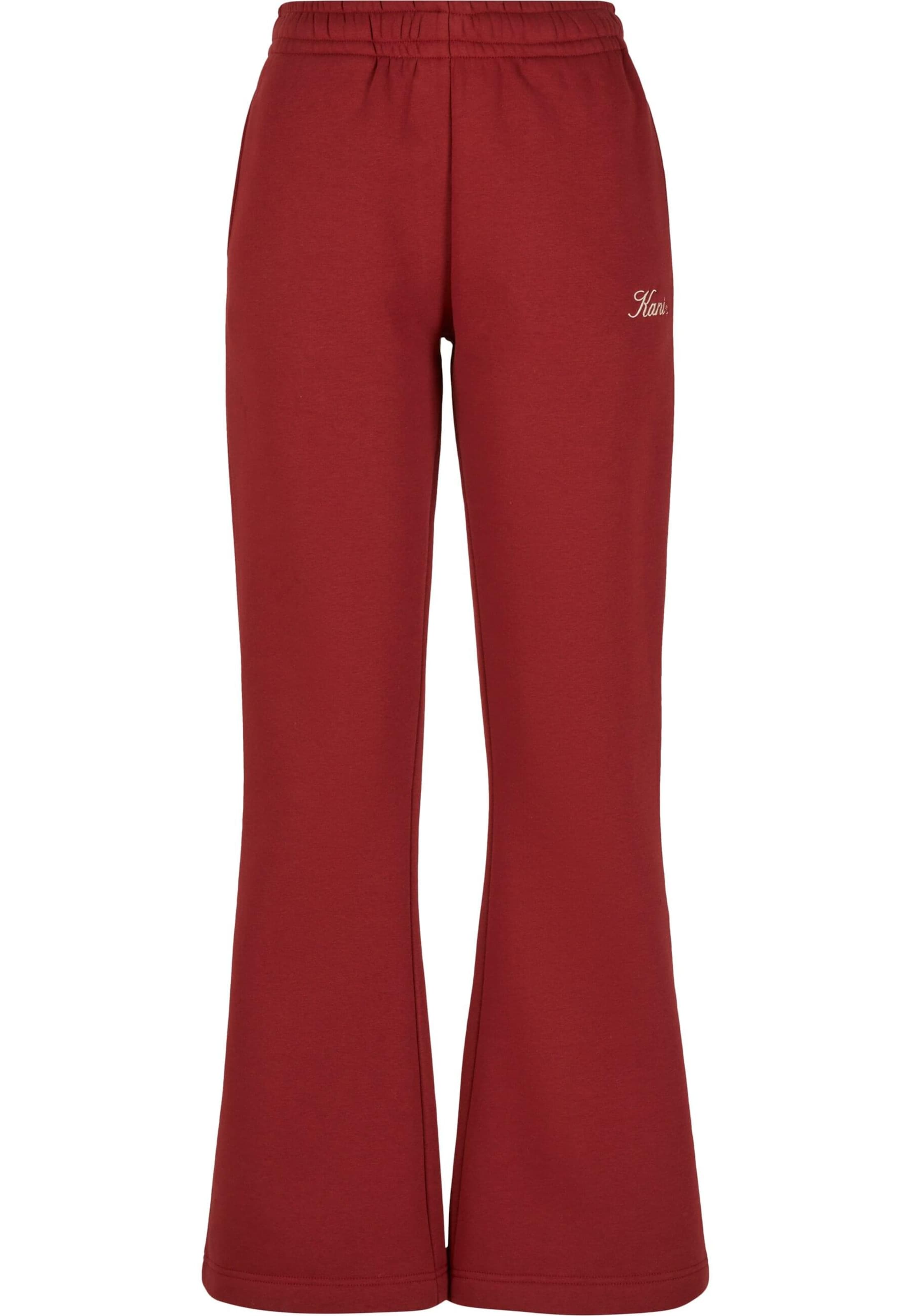 Karl Kani Zvonový Kalhoty 'Script' – červená: přední strana