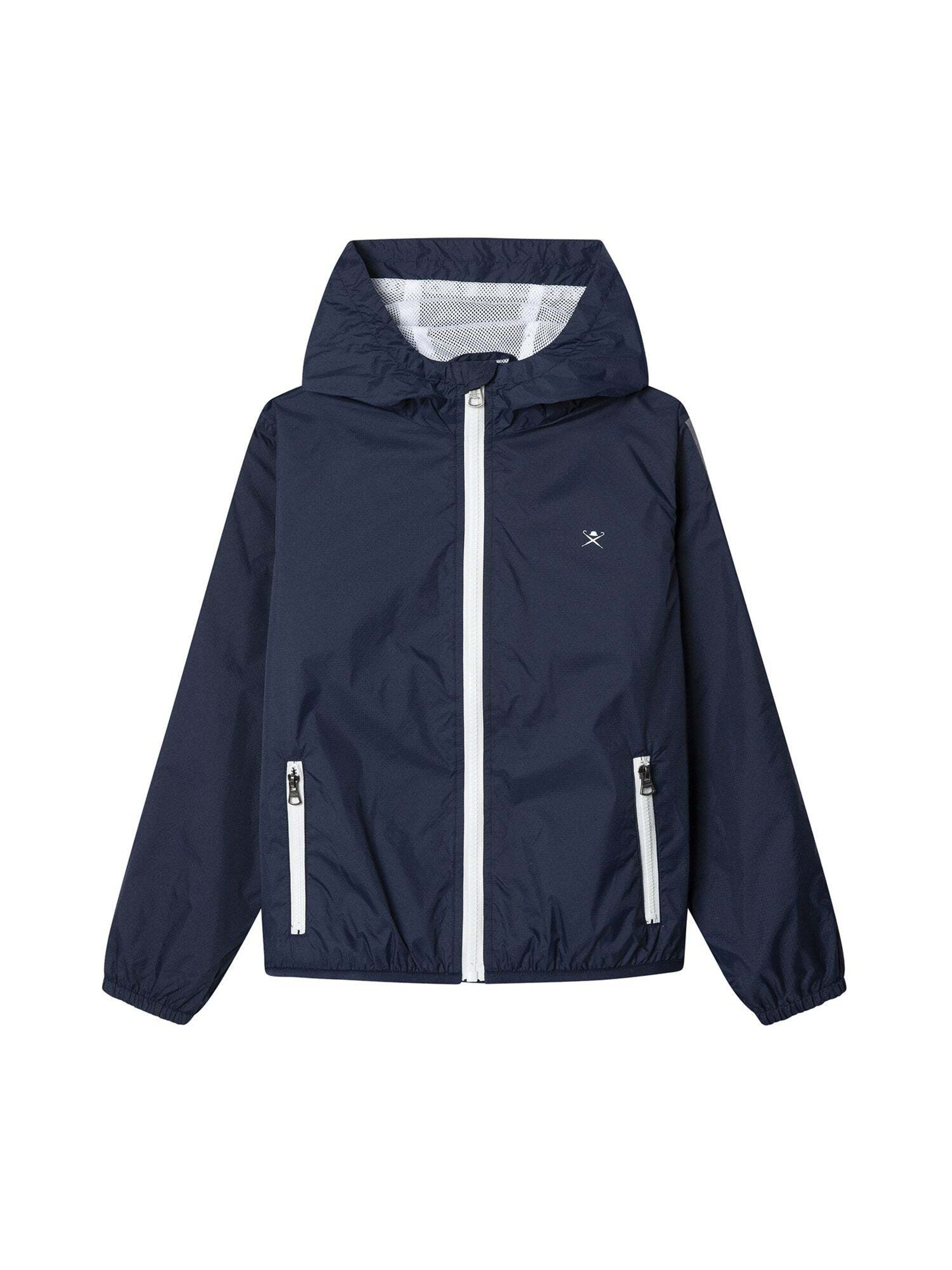 Hackett London Veste mi-saison en bleu foncé / blanc, Vue avec produit
