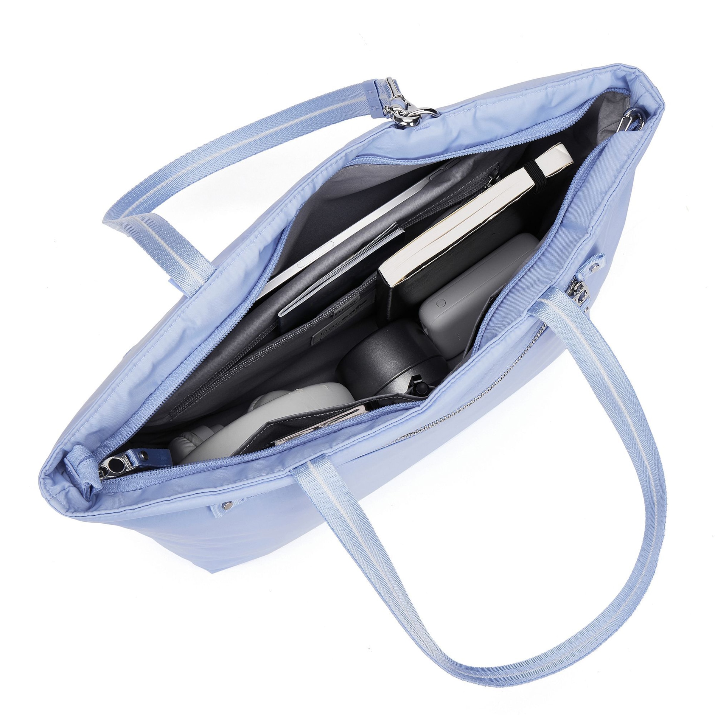 Cabas Pacsafe en bleu