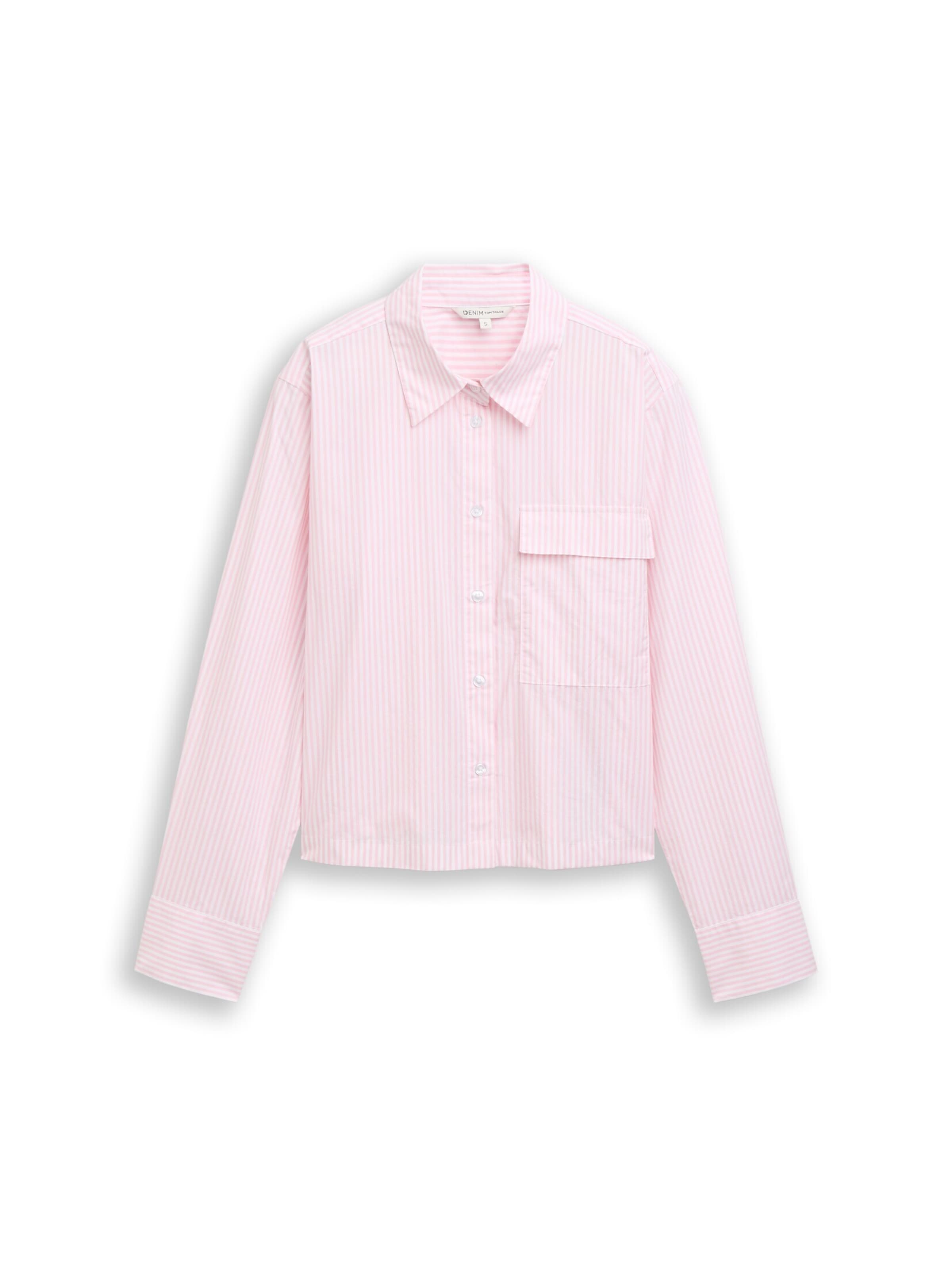 TOM TAILOR DENIM Bluse in Pink: Vorderseite