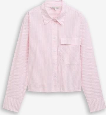 TOM TAILOR DENIM Bluse in Pink: Vorderseite