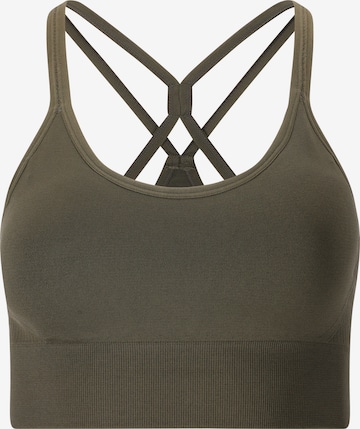 Athlecia Low Support Sport-BH 'Foan V3' in Braun: Vorderseite