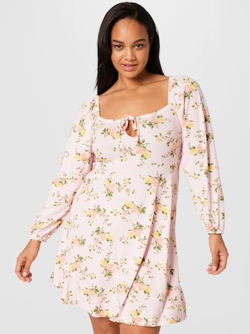 Missguided Plus Dress in Pink: front