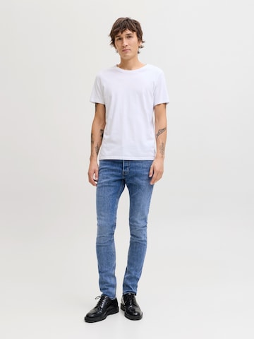 JACK & JONES Slimfit Jeans 'JJIGLENN JJORIGINAL' i blå