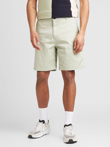 SELECTED Regular Chino Pants 'DAN' in Green: front