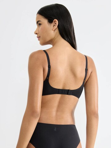 SLOGGI Push-up Bra 'ZERO Feel Pure' in Black