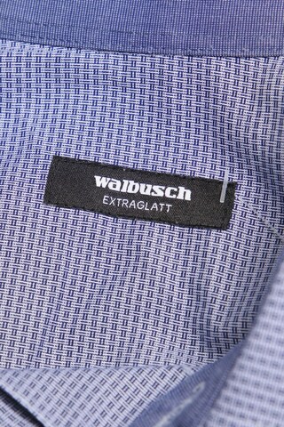 Walbusch Button Up Shirt in L in Blue