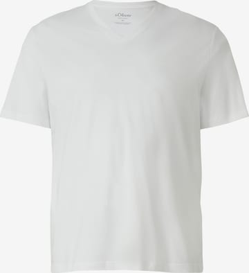 s.Oliver Men Big Sizes Shirt in White: front
