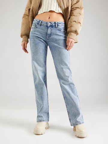 PIECES Loosefit Jeans 'BELLA' in Blauw: voorkant
