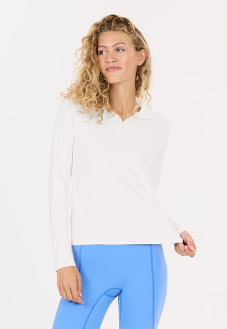 Athlecia Midlayer 'Grina' in Weiß: Vorderseite