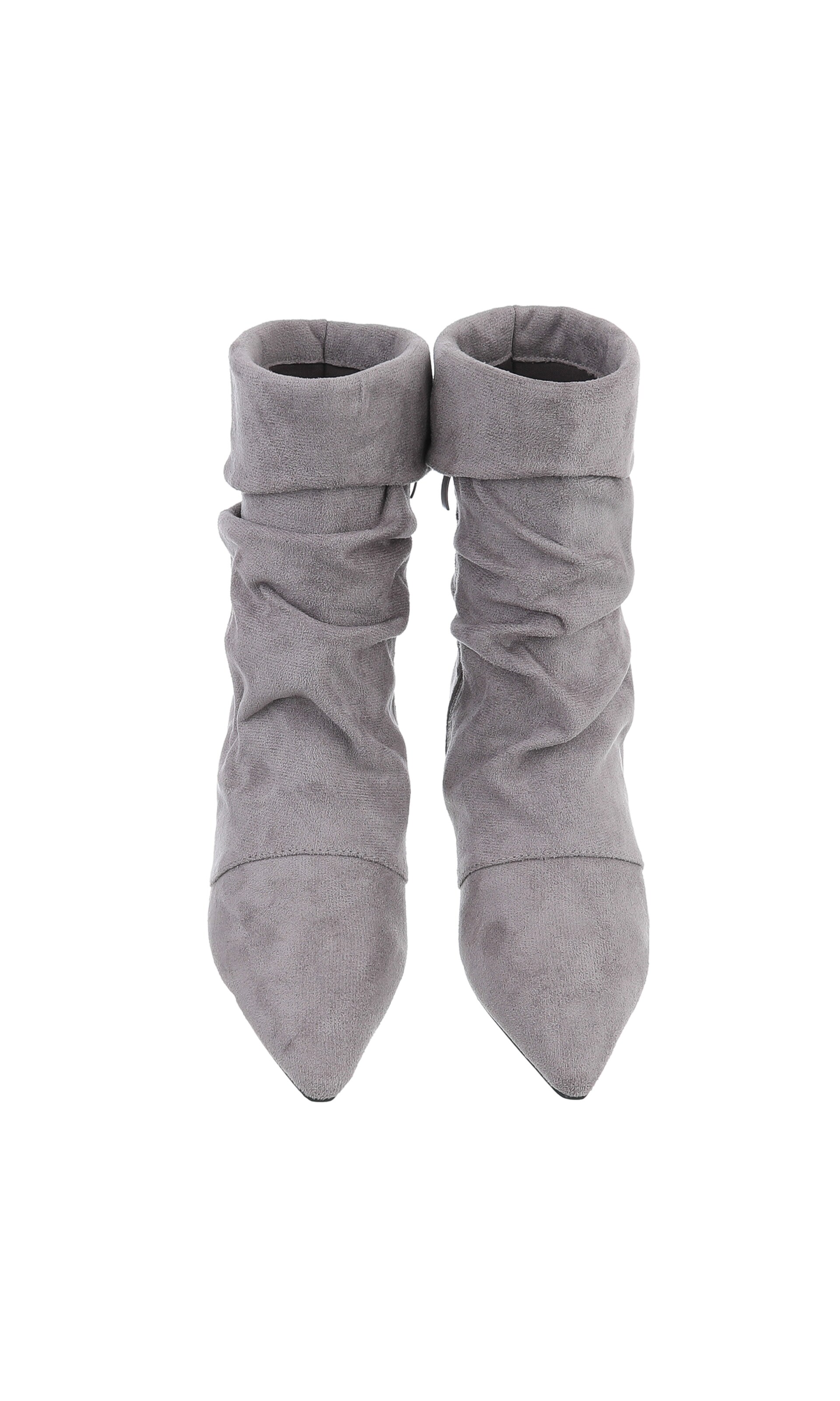 Ital-Design High Heels ' Klassische Stiefeletten ' in Grau