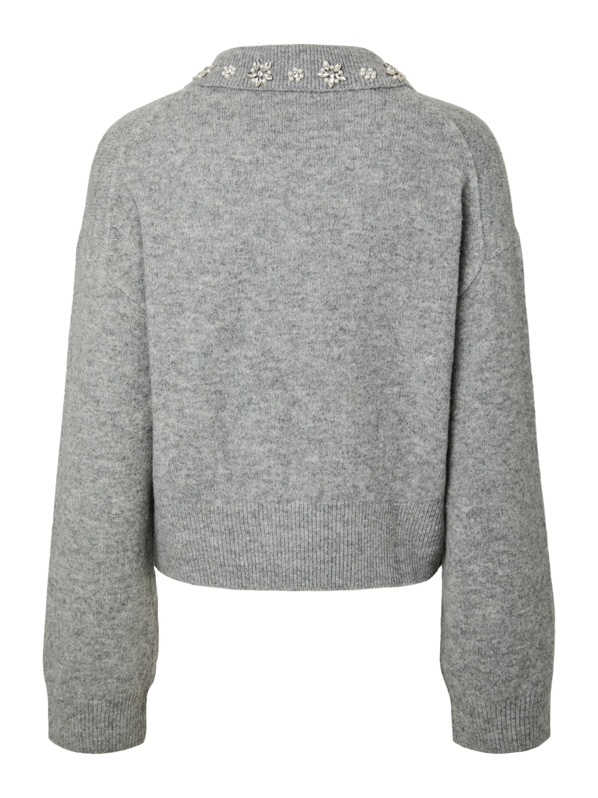 Pull-over 'PCEDITH' PIECES en gris