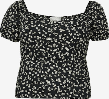 Guido Maria Kretschmer Curvy Toppi 'Georgia' värissä musta: etupuoli