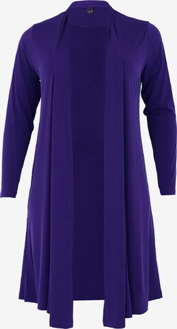 Yoek Knit Cardigan 'Dolce' in Purple: front