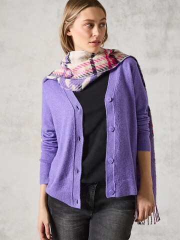 Cardigan CECIL en violet : devant