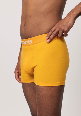 SNOCKS Boxer shorts in Yellow: front