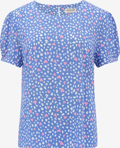Sugarhill Brighton Bluse 'Lucinda' in blau / pink / weiß, Produktansicht
