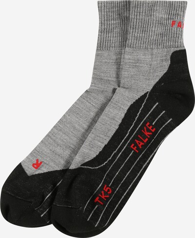 Șosete sport FALKE pe gri amestecat / roșu pepene / negru amestecat, Vizualizare produs