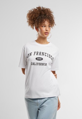 Miss Tee Shirt 'San Francisco City' in Wit: voorkant