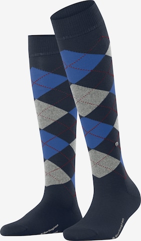 BURLINGTON Over the Knee Socks 'Marylebone' in Blue: front