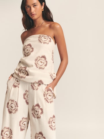 St MRLO Wide Leg Housut 'SEB' värissä beige