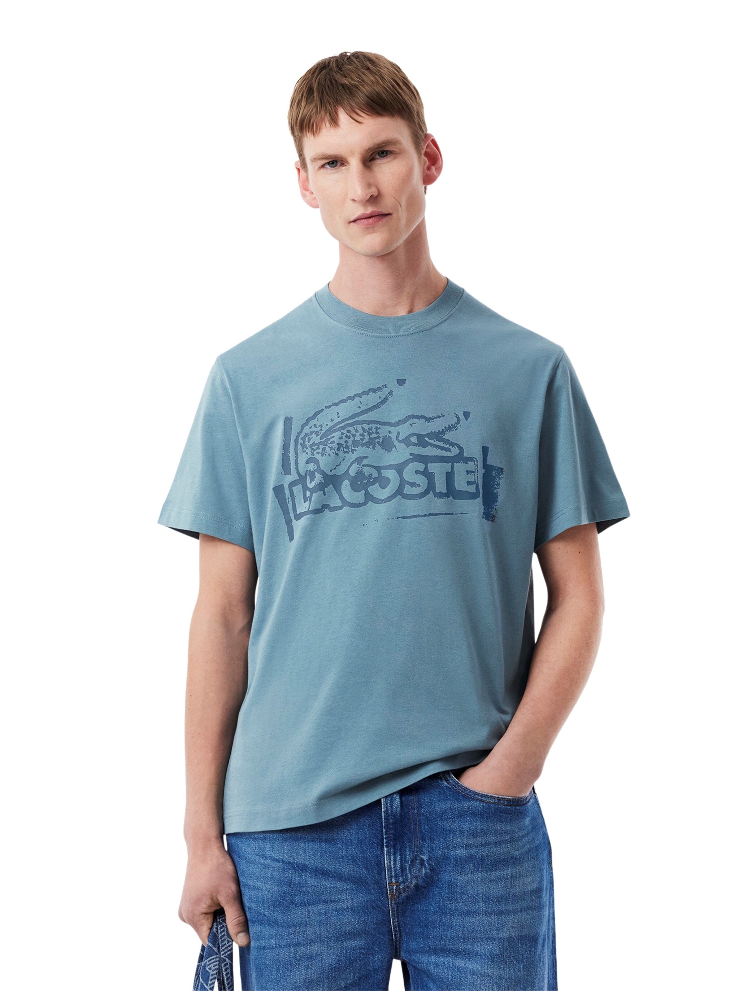 LACOSTE Shirt in Blue: front
