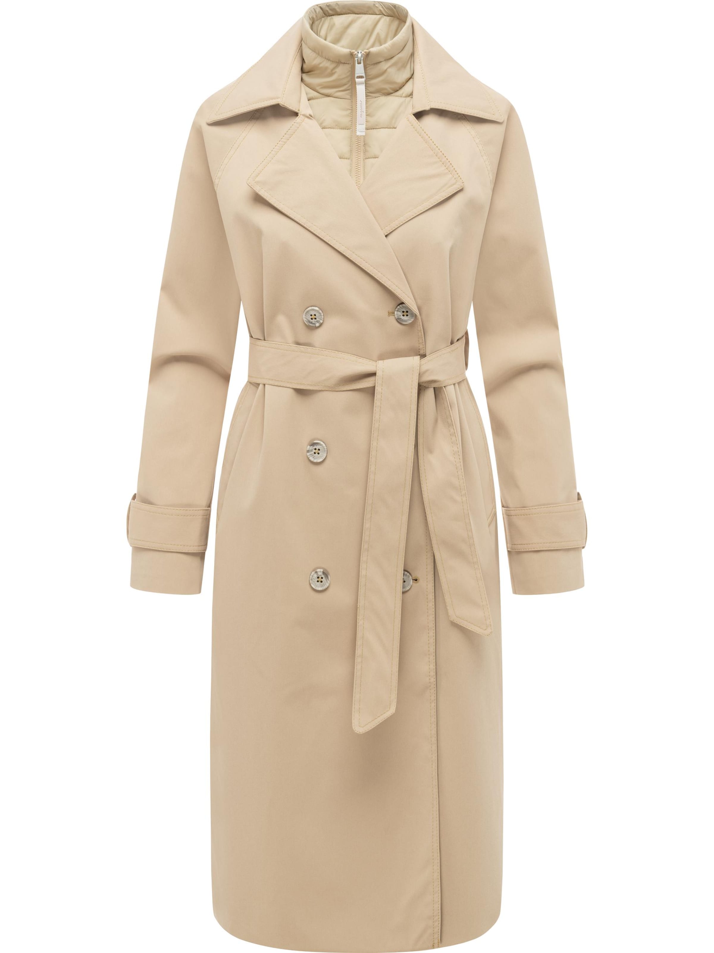 Cappotto funzionale 'Trenchie Y' di Ragwear in beige: frontale