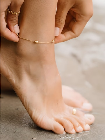 hiBALI Fußschmuck 'Dots Anklet'‌‌‌‌‌‌‌‌ in Gold