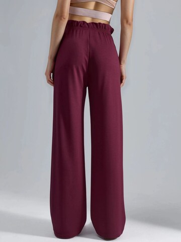 Wide leg Pantaloni di Hiccup in rosso