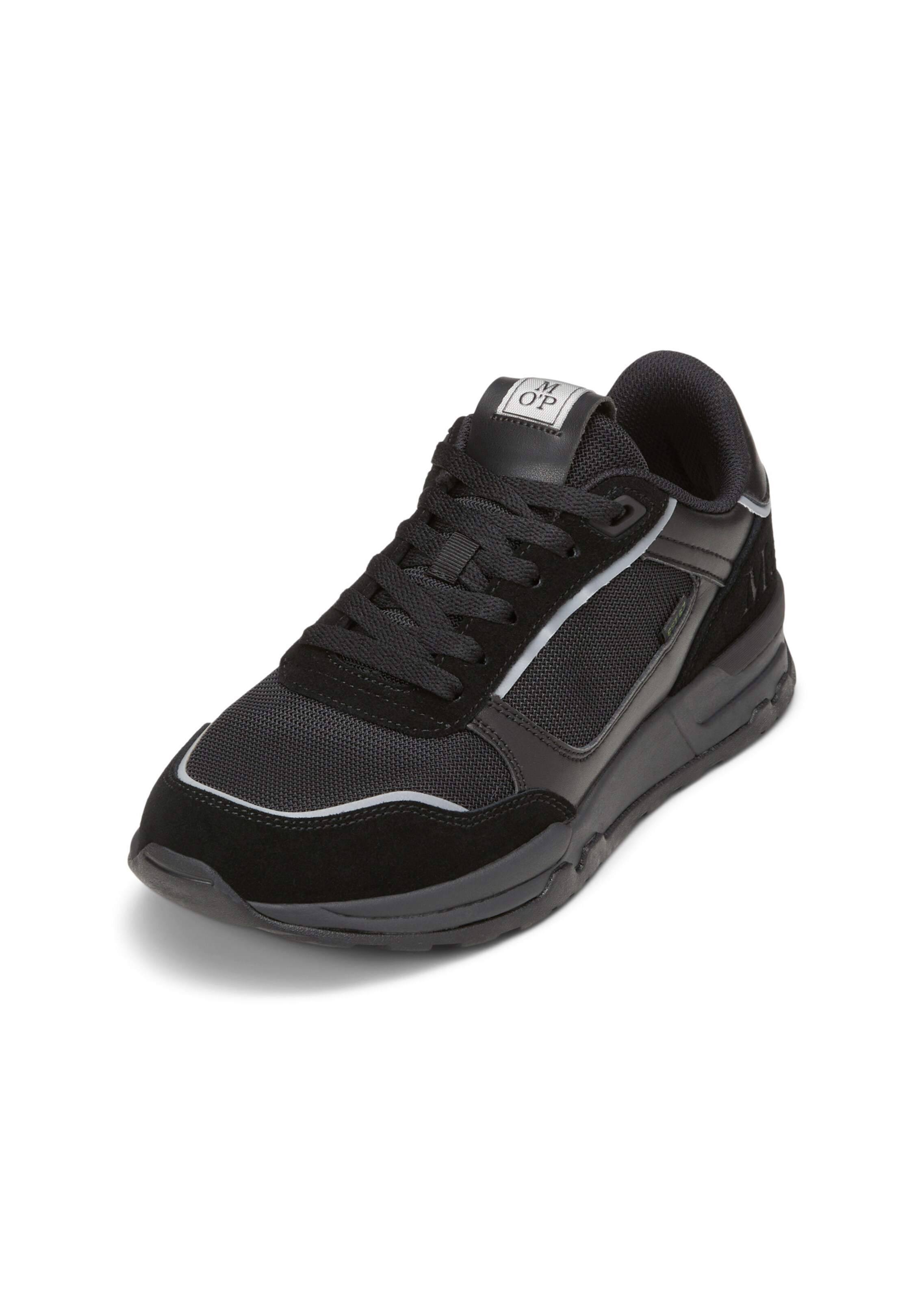 Sneaker bassa 'Peter 9D' di Marc O'Polo in nero: frontale