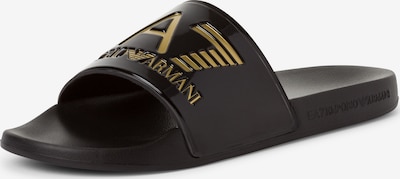 Šlepetės iš EA7 Emporio Armani, spalva – Auksas / juoda, Prekių apžvalga