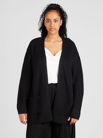 Vero Moda Curve Knit Cardigan 'FABULOUS' in Black: front