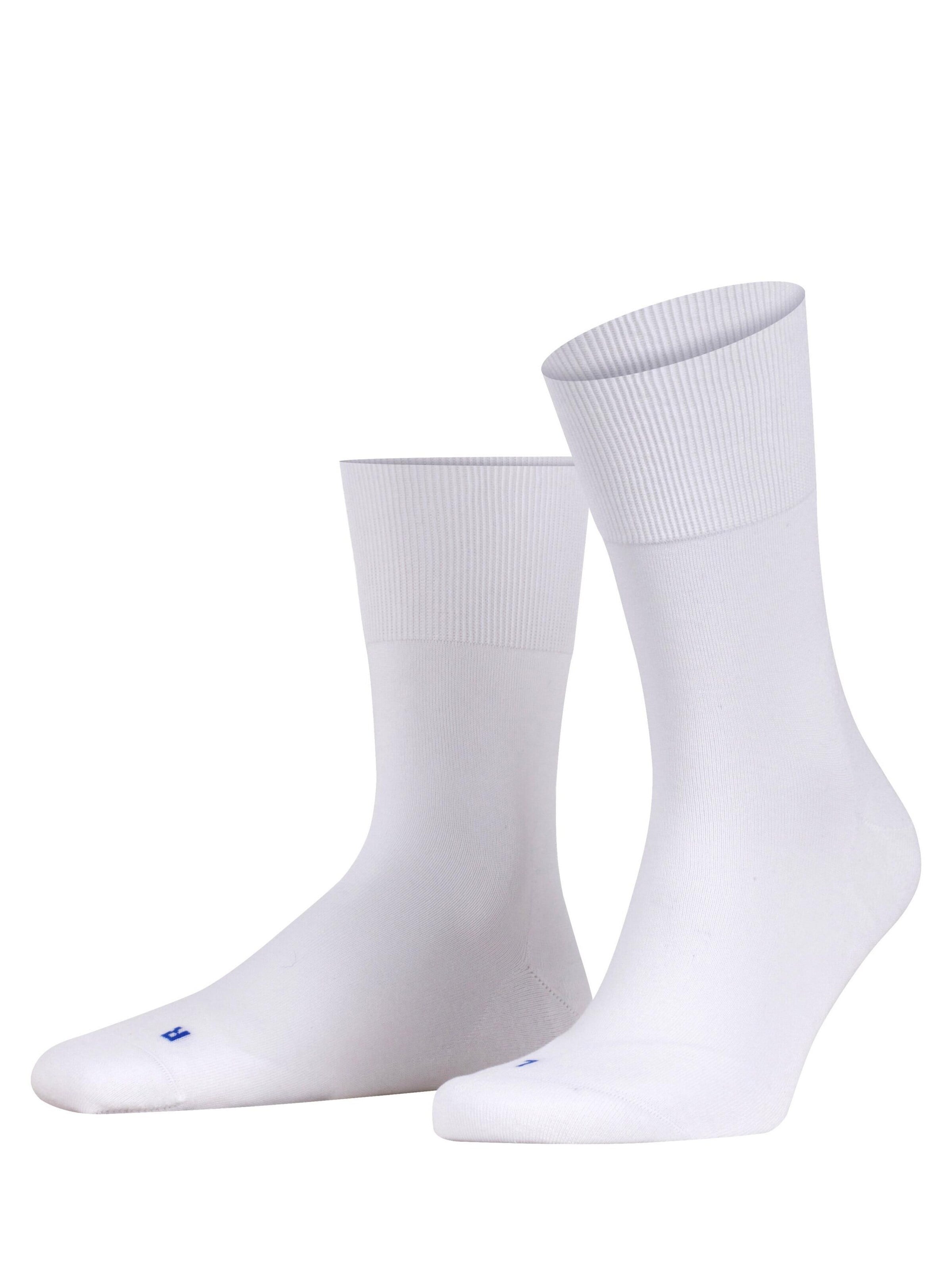 FALKE Socks 'Run' in White: front