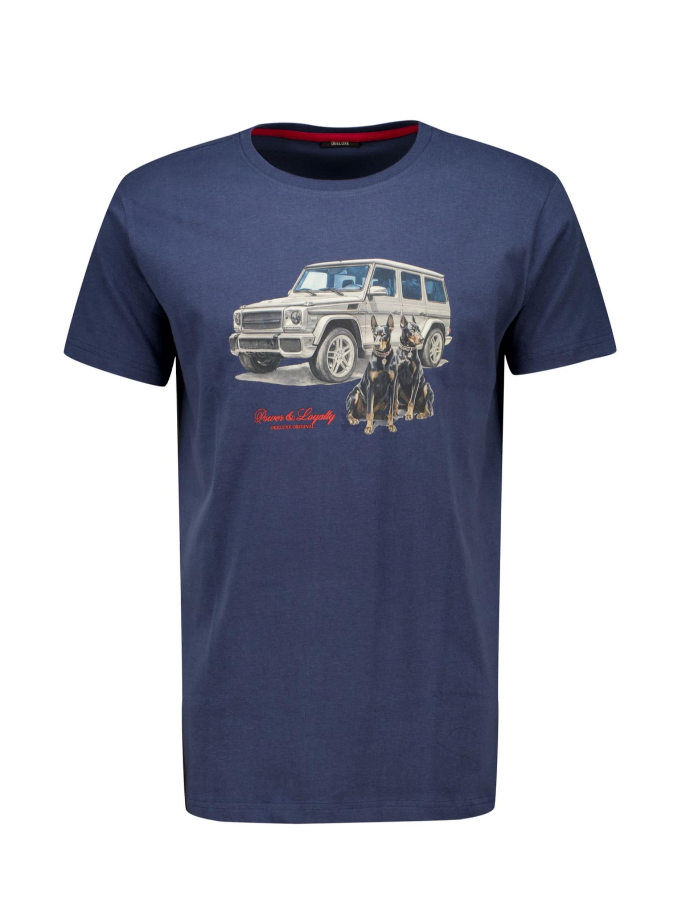T-Shirt Deeluxe en bleu : devant